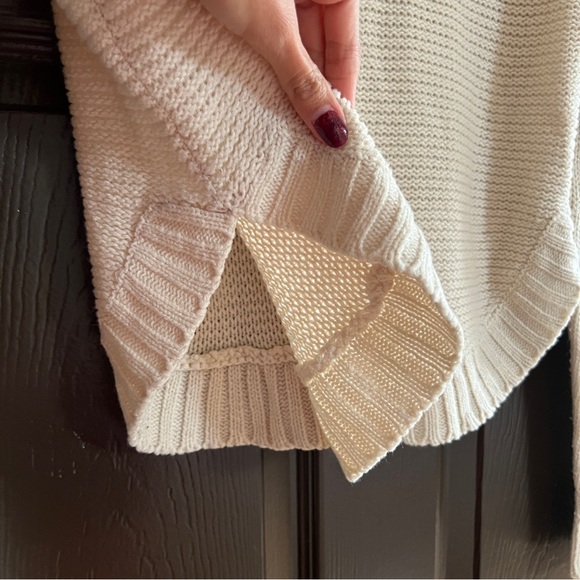 Love Change Women's Cream Crew Neck Knit Sweater - Picture 6 of 6